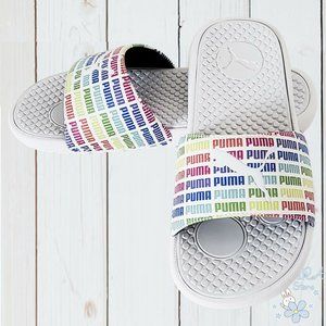 NWT PUMA WOMAN COOL CAT ECHO WHITE SLIDE SANDALS